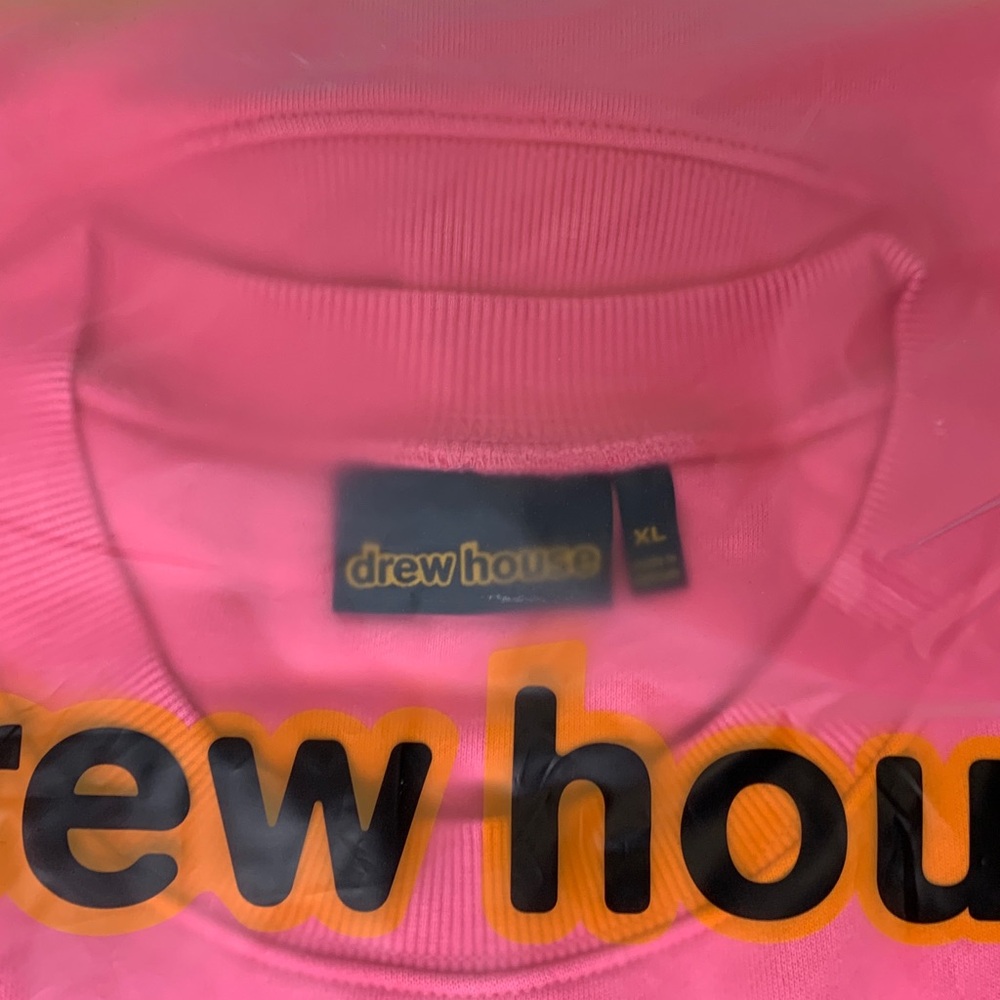 NWT Drew House Sketch Mascot Crewneck Hot Pink Size XL - Picture 3 of 5